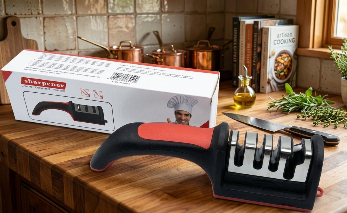 2-in-1 Multifunctional Kitchen Peeler & 3-Stage Knife Sharpener