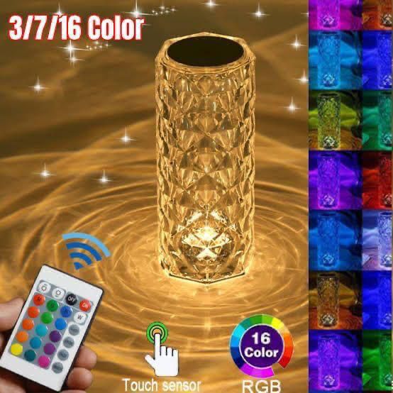 Rechargeable Rose Diamond Table Lamp