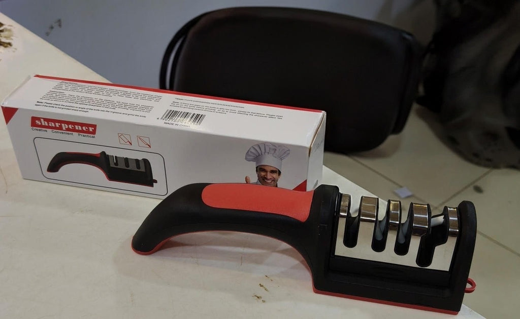 2-in-1 Multifunctional Kitchen Peeler & 3-Stage Knife Sharpener