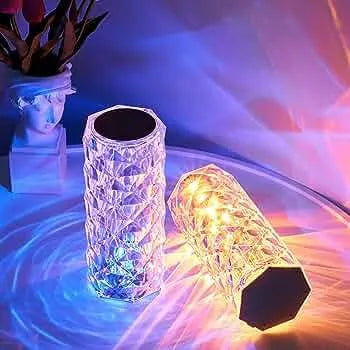 Rechargeable Rose Diamond Table Lamp