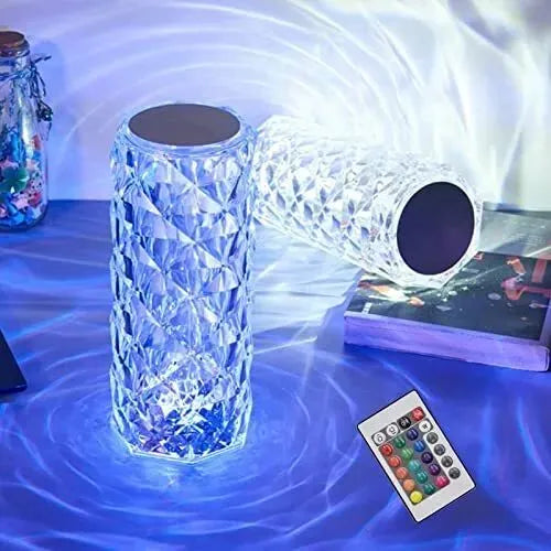 Rechargeable Rose Diamond Table Lamp